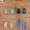 Raw Quartz Crystal Earrings