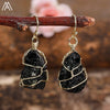 Raw Quartz Crystal Earrings